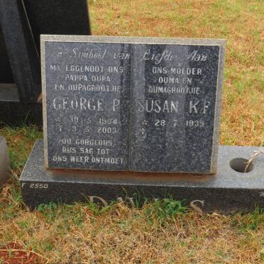 DAVIDS George P. 1934-2003 &amp; Susan K.F. 1939-