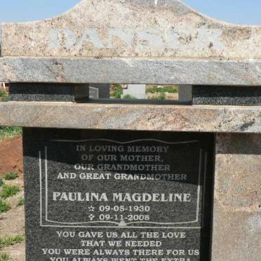 DAN? Paulina Magdeline 1930-2008