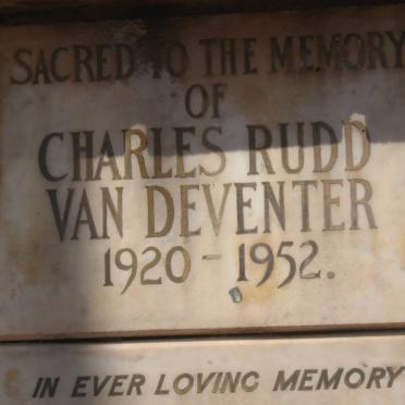 DEVENTER Charles Rudd, van 1920-1952