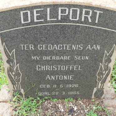 DELPORT Christoffel Antonie 1926-1965