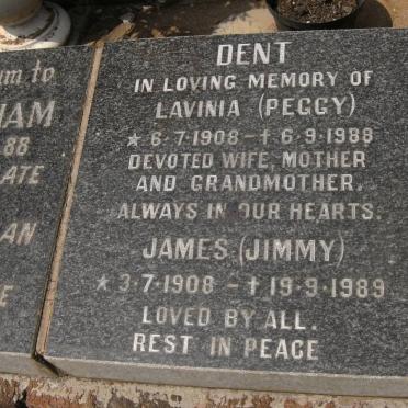 DENT James 1908-1989 &amp; Lavinia 1908-1988