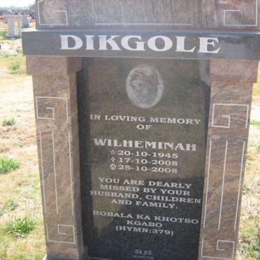 DIKGOLE Wilheminah 1945-2008