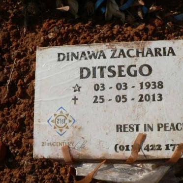 DITSEGO Dinawa Zacharia 1938-2013