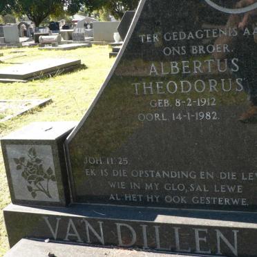 DILLEN Albertus Theodorus, van 1912-1982