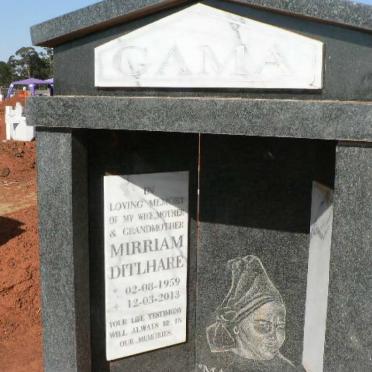 DITLHARE Mirriam 1959-2013