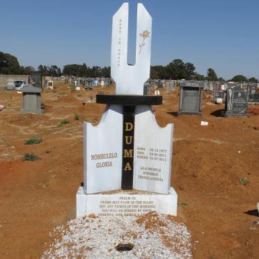 DUMA Nombulelo Gloria 1977-2011