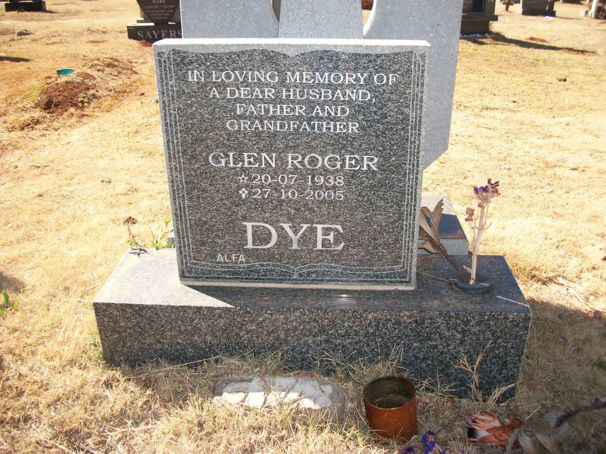 DYE Glen Roger 1938-2005