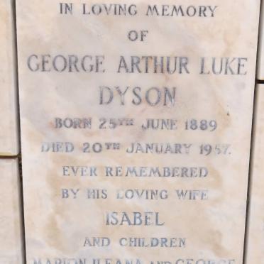 DYSON George Arthur Luke 1889-1957