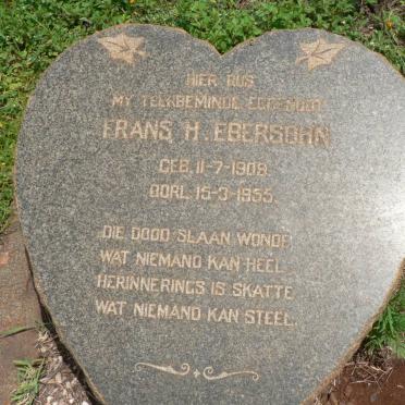 EBERSOHN Frans H. 1909-1955