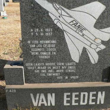 EEDEN Fanie, van 1963-1997