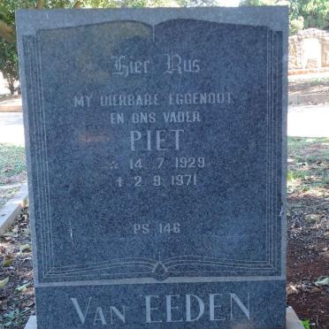 EEDEN Piet, van 1929-1971