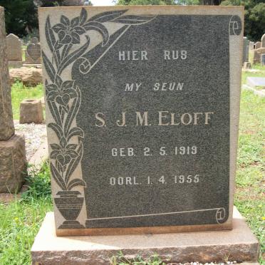 ELOFF S.J.M. 1919-1955