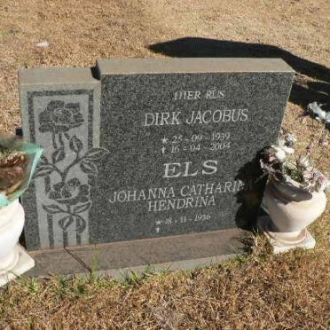 ELS Dirk Jacobus 1939-2004 &amp; Johanna Catharina Hendrina 1936-