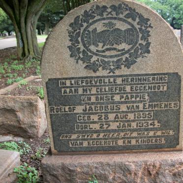 EMMENES Roelof Jacobus, van 1895-1934