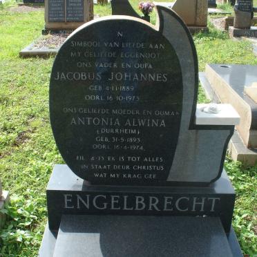 ENGELBRECHT Jacobus Johannes 1889-1973 &amp; Antonia Alwina DURRHEIM 1893-1974