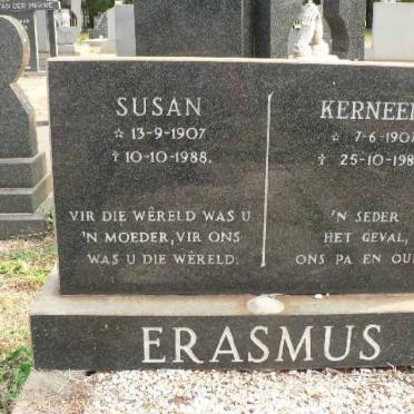 ERASMUS Kerneels 1907-1989 &amp; Susan 1907-1988