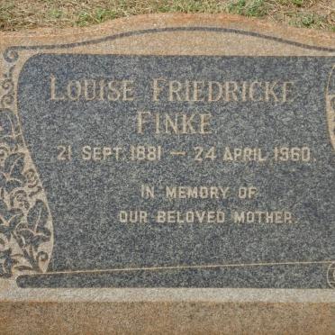 FINKE Louise Friedricke 1881-1960
