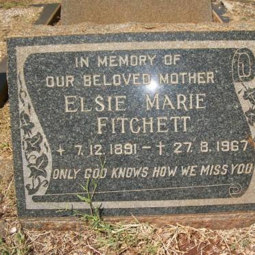 FITCHETT Elsie Marie 1891-1967