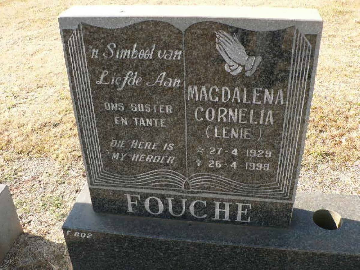 FOUCHE Magdalena Cornelia 1929-1999