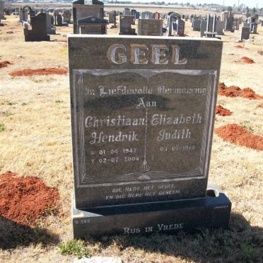 GEEL Christiaan Hendrik 1947-2006 &amp; Elizabeth Judith 1960-