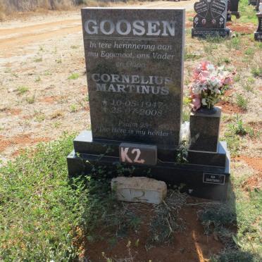 GOOSEN Cornelius Martinus 1947-2008