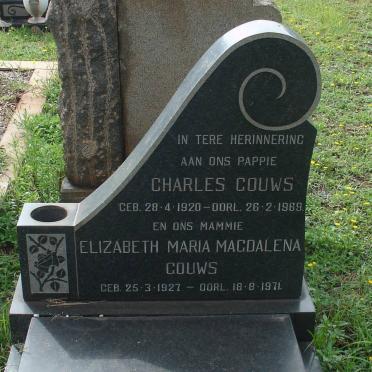 GOUWS Charles 1920-1969 &amp; Elizabeth Maria Magdalena 1927-1971