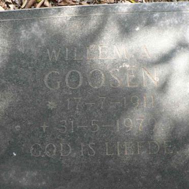GOOSEN Willem A. 1911-1979