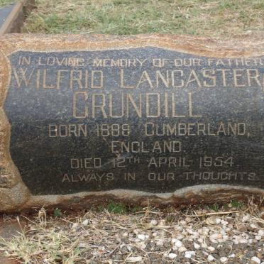 GRUNDILL Wilfrid Lancaster 1888-1954