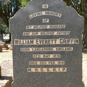 GRIFFIN William Everett 1876-1941