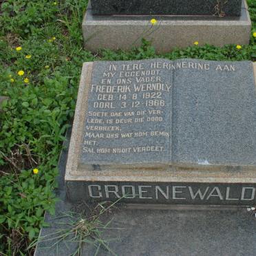 GROENEWALD Frederik Werndly 1922-1966