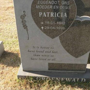 GROENEWALD Patricia 1948-1999