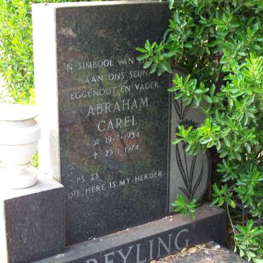 GREYLING Abraham Carel 1934-1974