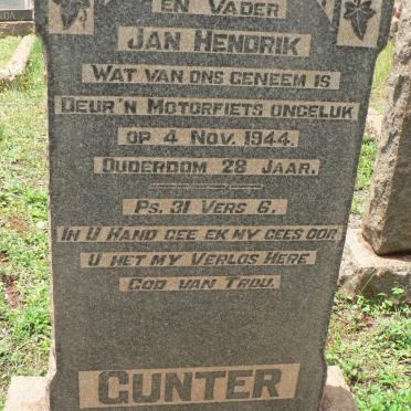 GUNTER Jan Hendrik -1944