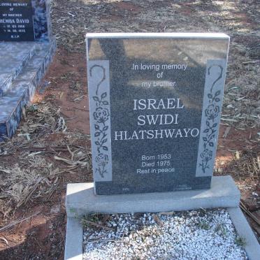 HLATSHWAYO Israel Swidi 1953-1975