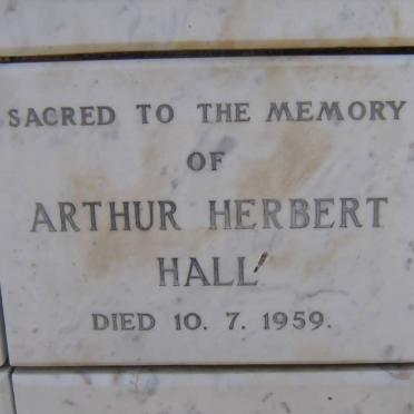 HALL Arthur Herbert -1959