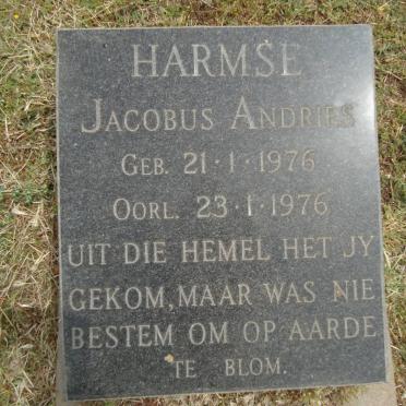 HARMSE Jacobus Andries 1976-1976