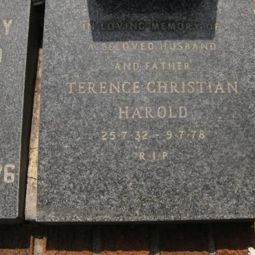 HAROLD Terence Christian 1932-1978