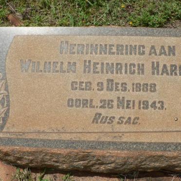 HARLDS Wilhelm Heinrich Harlos 1888-1943