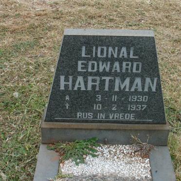 HARTMAN Lional Edward 1930-1937