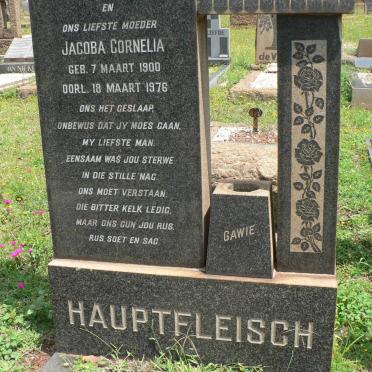 HAUPTFLEISCH Jacoba Cornelia 1900-1976