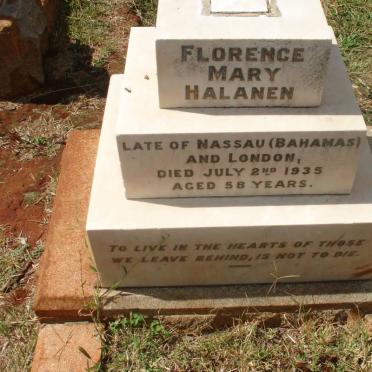 HALANEN Florence Mary -1935
