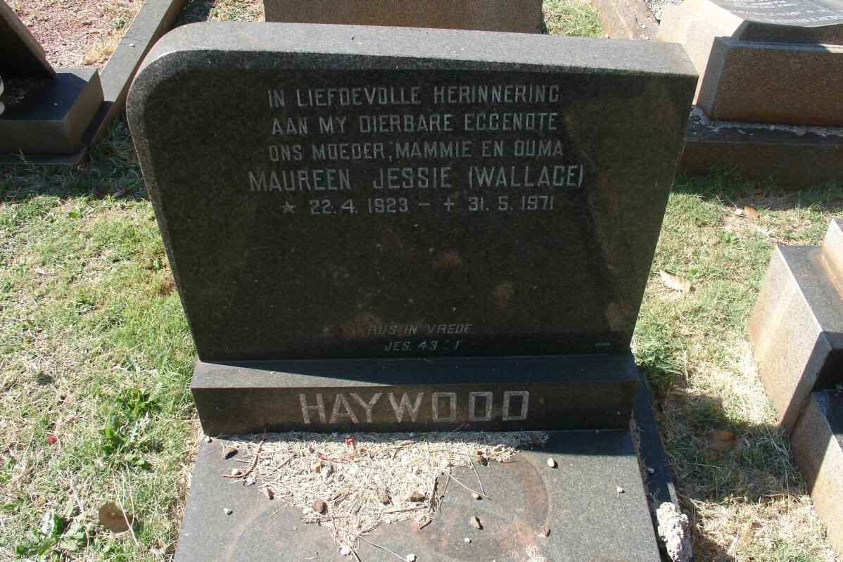 HAYWOOD Maureen Jessie nee WALLACE 1923-1971