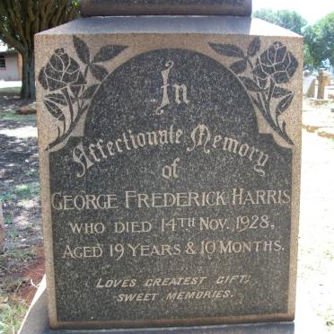 HARRIS G.S. Cecil -1936 &amp; Isabella Josephine -1933 :: HARRIS George Frederick -1928