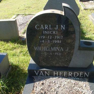 HEERDEN Carl J.N., van 1917-1981 &amp; Wilhelmina J. 1921-