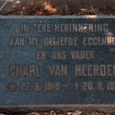 HEERDEN Charl, van 1918-1971