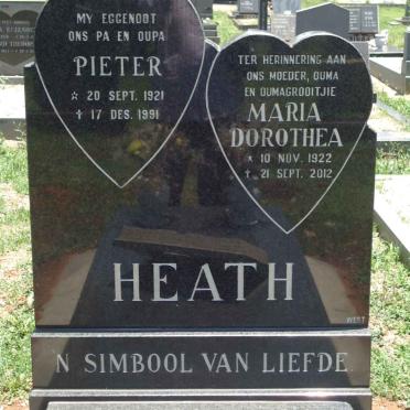 HEATH Pieter 1921-1991 Maria Dorothea 1922-2012