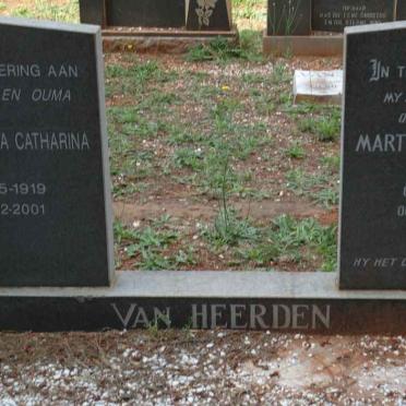 HEERDEN Marthinus Johannes Petrus, van 1916-1983 &amp; Aletta Johanna Catharina 1919-2001
