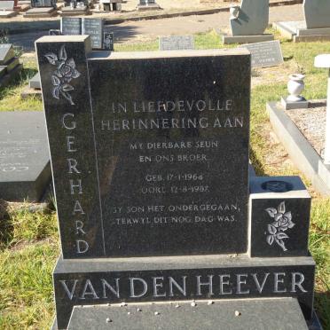 HEEVER Gerhard, van den 1964-1987