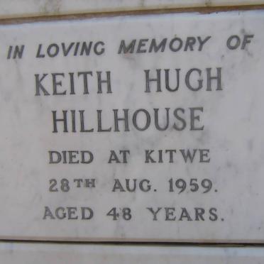 HILLHOUSE Keith Hugh -1959