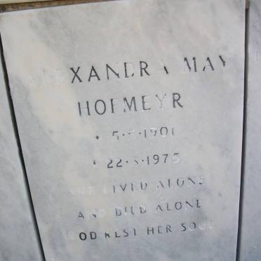 HOFMEYR Alexandra May 1901-1975